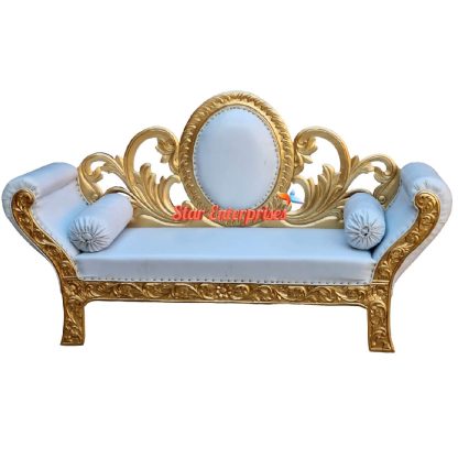 Star Enterprises Teak Wood Designer Wedding Sofa DWN-041 - Image 2