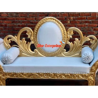 Star Enterprises Teak Wood Designer Wedding Sofa DWN-041 - Image 3
