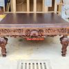 Wooden Antique Center Table TBL-013