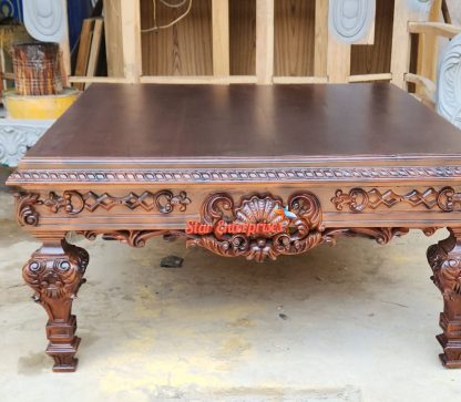 Wooden Antique Center Table TBL-013 - Image 3