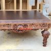 Wooden Antique Center Table TBL-013 - Image 4