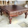 Wooden Antique Center Table TBL-013 - Image 5
