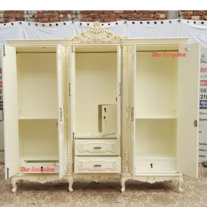 Star Enterprises Wooden European Luxury Almirah ALM-07 - Image 4
