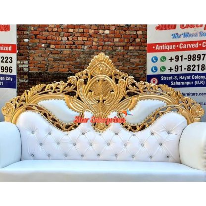 Star Enterprises Wooden Royal Wedding Sofa DWN-039 - Image 2