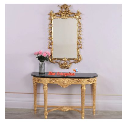 Star Enterprises Luxury Hand Carved Console Table CNSL-08 - Image 2