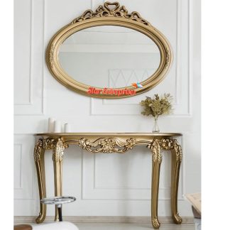 Antique Gold Console Table