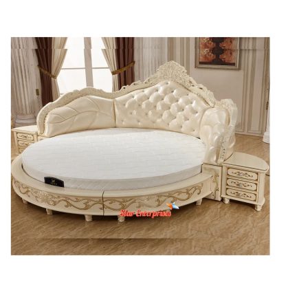 Wooden Designer Round Bed (2)