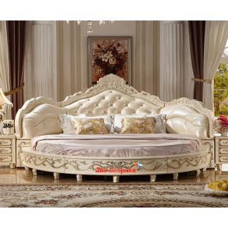 Wooden Designer Round Bed