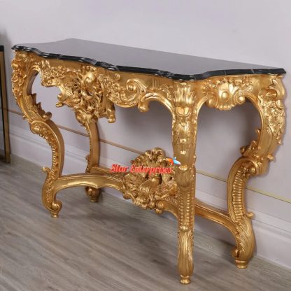 Wooden Teak Wood Luxury Console Table 1
