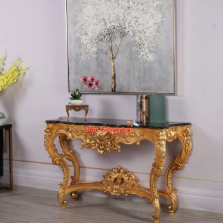 Wooden Teak Wood Luxury Console Table