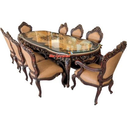 8 Seater Wooden Dining Set