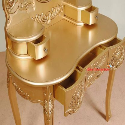 Star Enterprises Royal Gold Finish Dressing Table DRSR-013 - Image 5