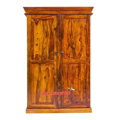 Solid Shhesham Wood Bar Cabinet1