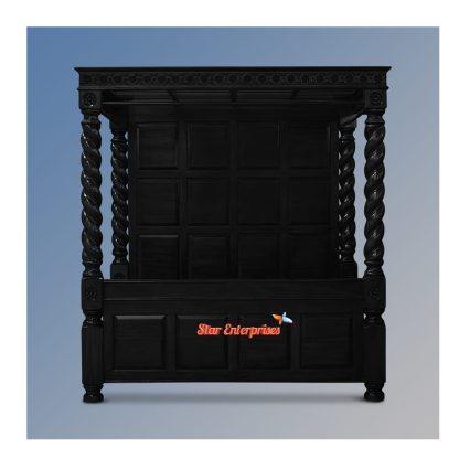 Star Enterprises Wooden Luxury Canopy Bed CNB-01 - Image 2