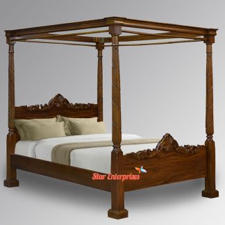 Teak Wood Poster Bed for Home