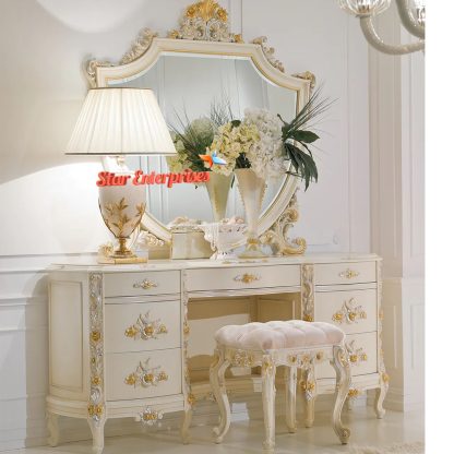 Star Enterprises Wooden Luxury Dressing Table DRSR-010 - Image 2