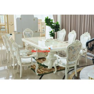 Top Handcarved Designer 8 Seater Dining Set