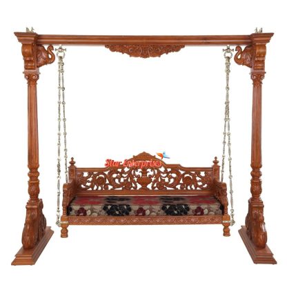 Wooden Antique Carved Jhoola