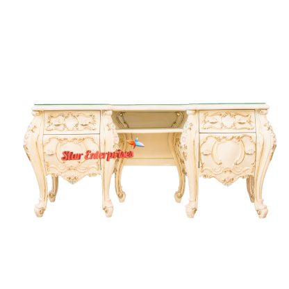 Star Enterprises Wooden Antique Designer Dressing Table DRSR-07 - Image 4