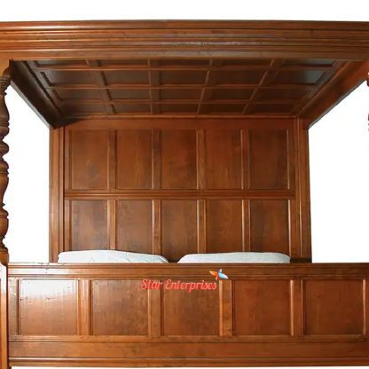 Star Enterprises Wooden Classic Canopy Bed CNB-08 - Image 2