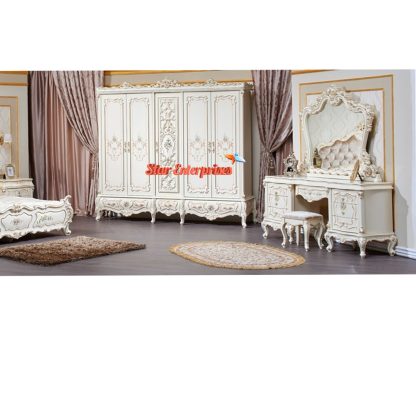 Star Enterprises Wooden Luxury Hand Carved Almirah ALM-011 - Image 4
