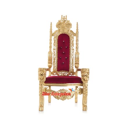 Wooden Royal Throne Chair