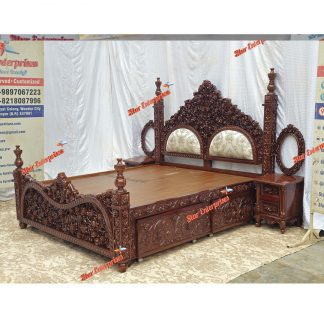 Antique Carved Royal Double Bed