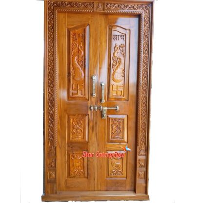 Handcrafted Wooden Door