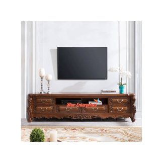 Premium Quality Teak Wood TV Cabinet Unit