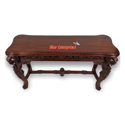 Star Enterprises Solid Teak Wood Console Table  CNSL-019 - Image 3