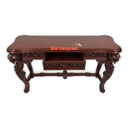 Star Enterprises Solid Teak Wood Console Table  CNSL-019 - Image 4