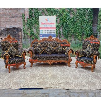 Teak Wood 5 Seater Sofa Set