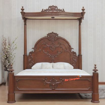 Teak Wood Canopy Bed