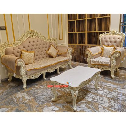 Star Enterprises Wooden Royal Sofa Set SOFA-042 - Image 4