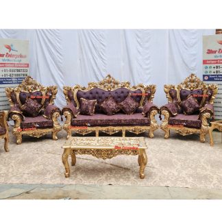 Teak Wood Maharaja Sofa Set