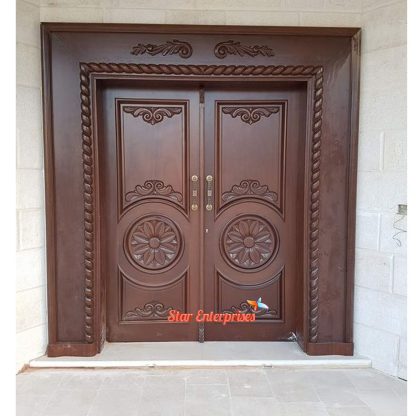 Teak Wood Main Door DR-05 - Image 3