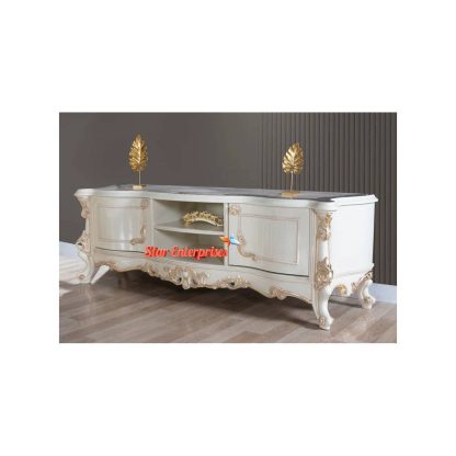 Teak Wood Modern Style TV Cabinet TVCB-023 - Image 2
