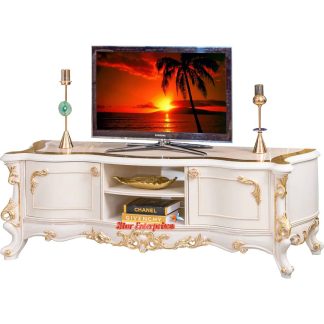 Teak Wood Modern Style TV Cabinet