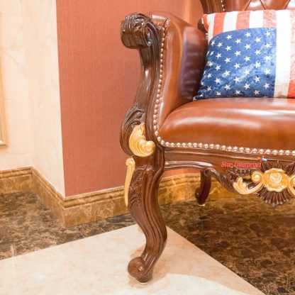 Teak Wood Royal Chair BDCH-016 - Image 3