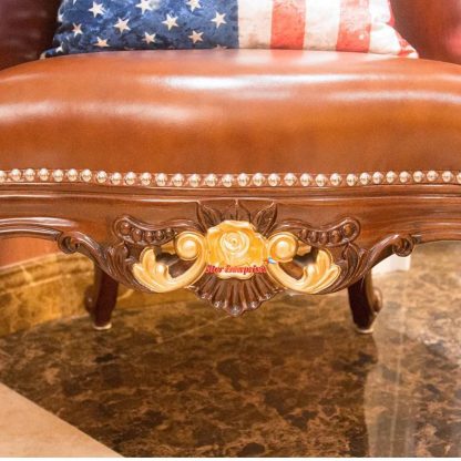 Teak Wood Royal Chair BDCH-016 - Image 4