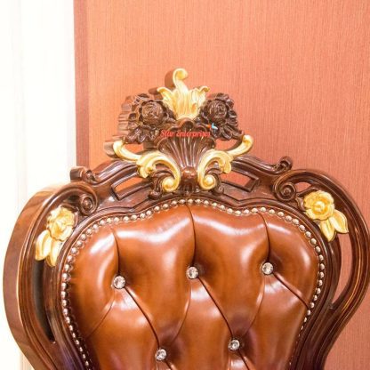 Teak Wood Royal Chair BDCH-016 - Image 5