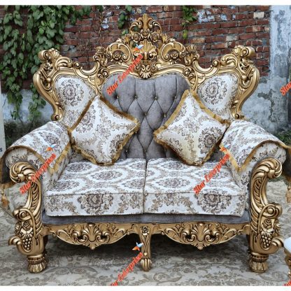 Star Enterprises Wooden Antique Maharaja Royal Sofa Set SOFA-031 - Image 5