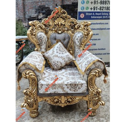 Star Enterprises Wooden Antique Maharaja Royal Sofa Set SOFA-031 - Image 7