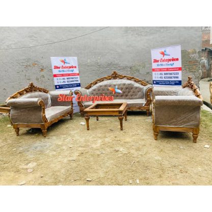 Star Enterprises Wooden Royal Maharaja Sofa Set SOFA-063 - Image 4