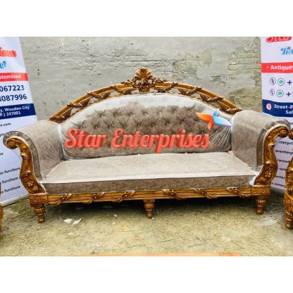 Star Enterprises Wooden Royal Maharaja Sofa Set SOFA-063 - Image 3