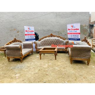 Teak Wood Stylish Carved Sofa Set