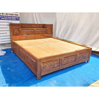 Teakwood Encarving Double Bed