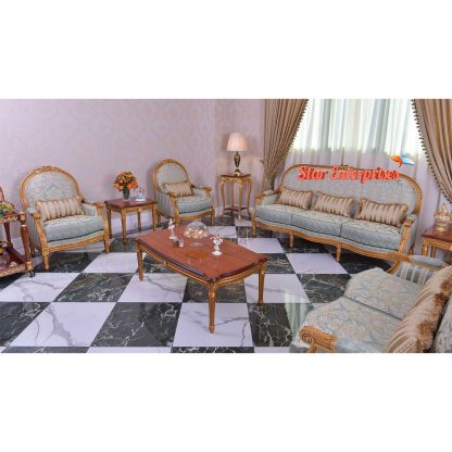 Wooden Antique Designer Livingroom Sofa Set