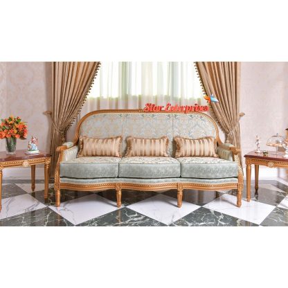 Wooden Antique Designer Livingroom Sofa Set (2)