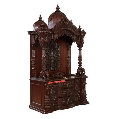 Wooden Antique Puja Temple